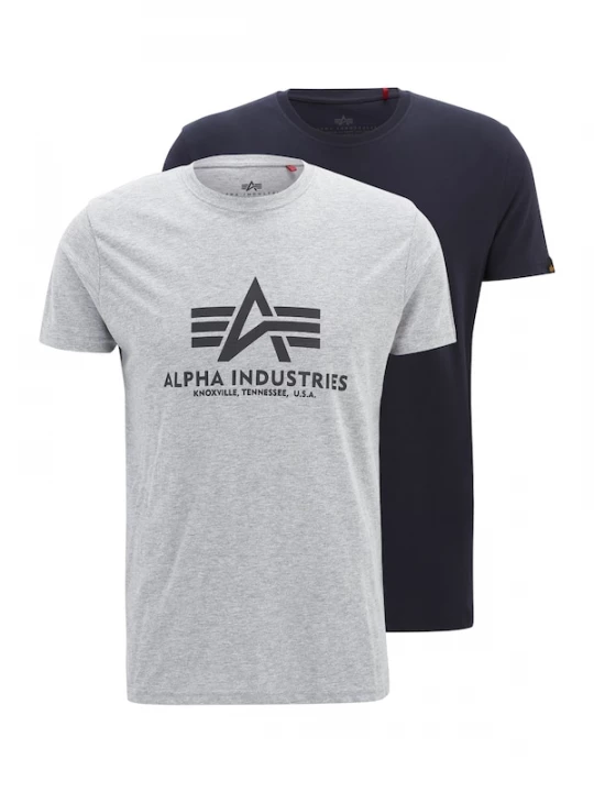 Foto van product ALPHA INDUSTRIES Shirt navy / grijs / grijs gemêleerd