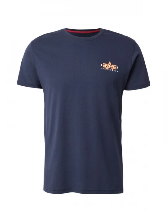 Foto van product ALPHA INDUSTRIES Shirt navy / honing / wit