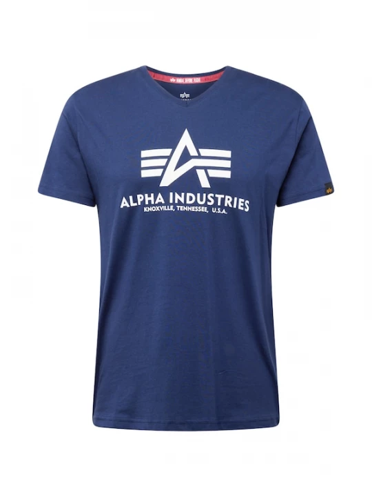 Foto van product ALPHA INDUSTRIES Shirt navy / wit