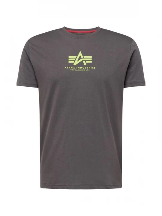Foto van product ALPHA INDUSTRIES Shirt neongeel / grijs