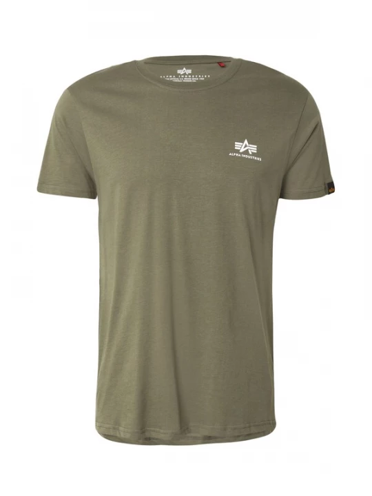 Foto van product ALPHA INDUSTRIES Shirt olijfgroen / wit