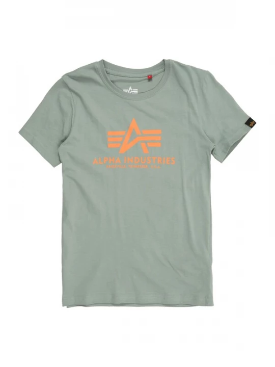 Foto van product ALPHA INDUSTRIES Shirt pastelgroen / oranje