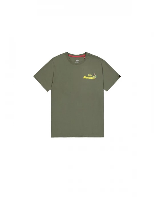 Foto van product ALPHA INDUSTRIES Shirt 'Pearl Harbor' geel / olijfgroen / kersrood / zwart