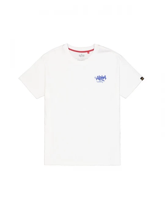 Foto van product ALPHA INDUSTRIES Shirt royal blue / koningsblauw / wit