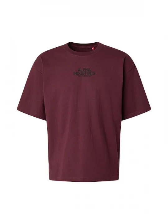 Foto van product ALPHA INDUSTRIES Shirt 'Scorpion Cyborg' lichtblauw / bordeaux / zwart