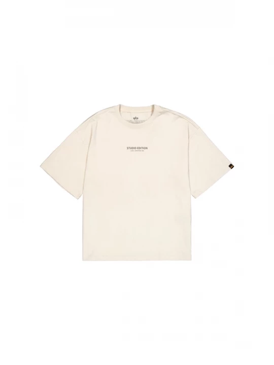 Foto van product ALPHA INDUSTRIES Shirt 'Studio Edition' beige / lila / zwart