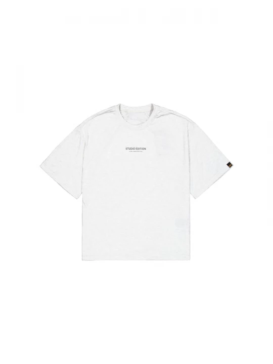 Foto van product ALPHA INDUSTRIES Shirt 'Studio Edition' marine / grijs gemêleerd / lila