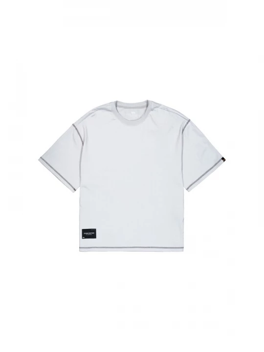 Foto van product ALPHA INDUSTRIES Shirt 'Studio' lichtgrijs / lila / zwart