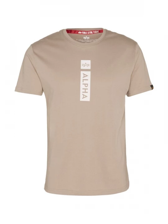 Foto van product ALPHA INDUSTRIES Shirt taupe / wit