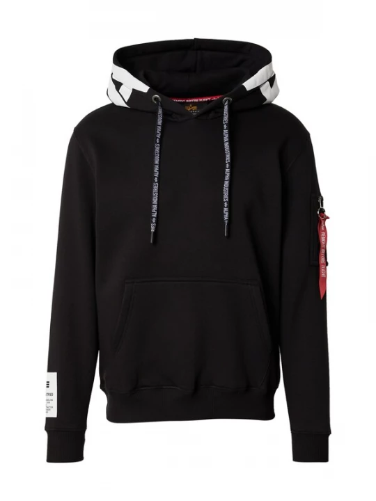 Foto van product ALPHA INDUSTRIES Sweatshirt 'Alpha' zwart