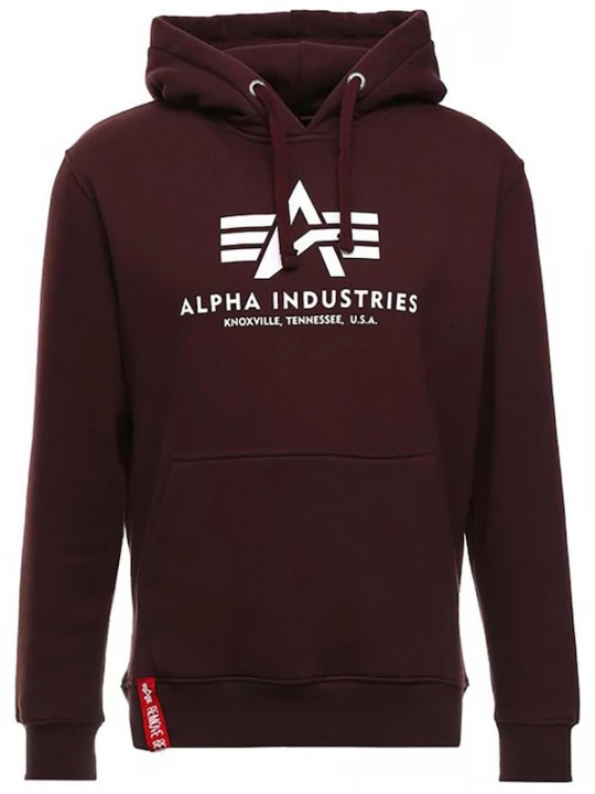 Foto van product ALPHA INDUSTRIES Sweatshirt 'Basic' bloedrood