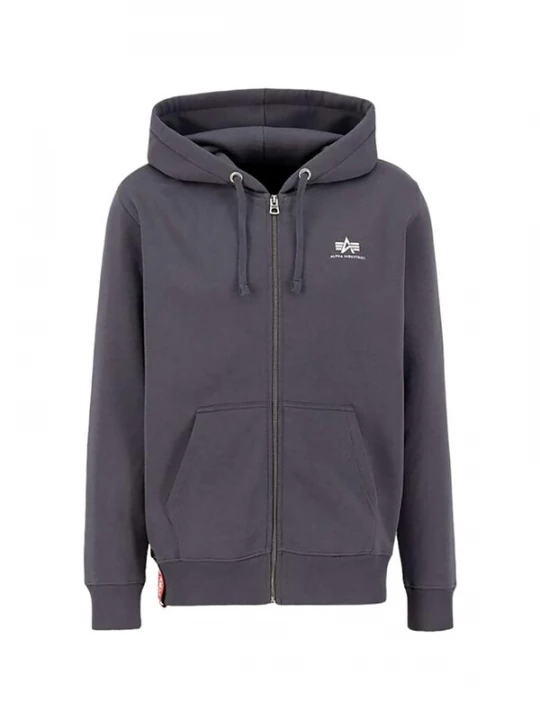 Foto van product ALPHA INDUSTRIES Sweatshirt 'Basic Zip' donkergrijs