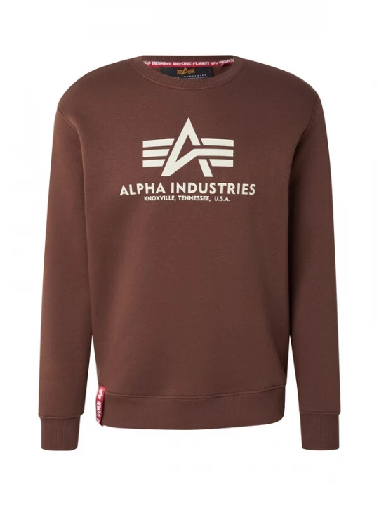 Foto van product ALPHA INDUSTRIES Sweatshirt bruin / wit