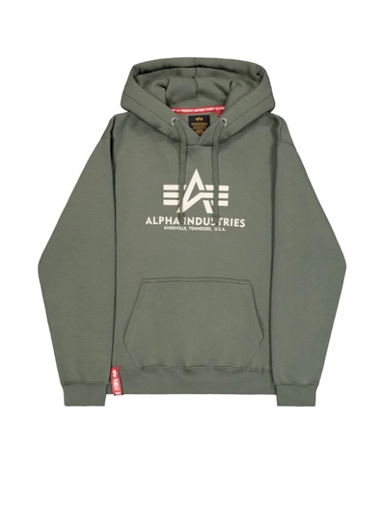 Foto van product ALPHA INDUSTRIES Sweatshirt donkergroen / wit