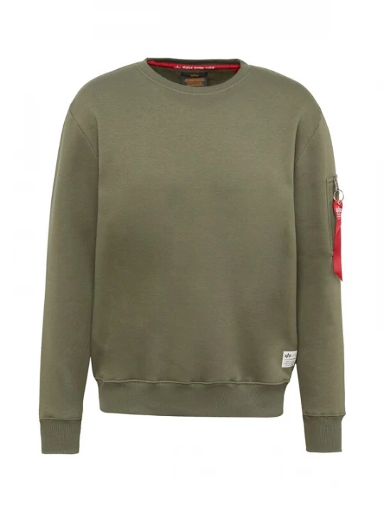 Foto van product ALPHA INDUSTRIES Sweatshirt 'Dragon' bruin / goudgeel / olijfgroen / wit