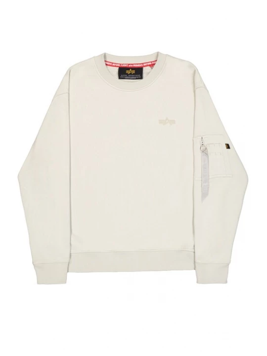 Foto van product ALPHA INDUSTRIES Sweatshirt 'DTM' stone grey