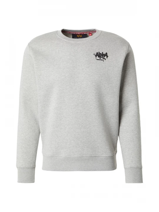 Foto van product ALPHA INDUSTRIES Sweatshirt grijs gemêleerd / zwart