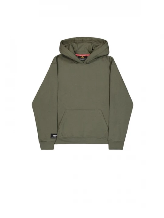 Foto van product ALPHA INDUSTRIES Sweatshirt 'Label' olijfgroen