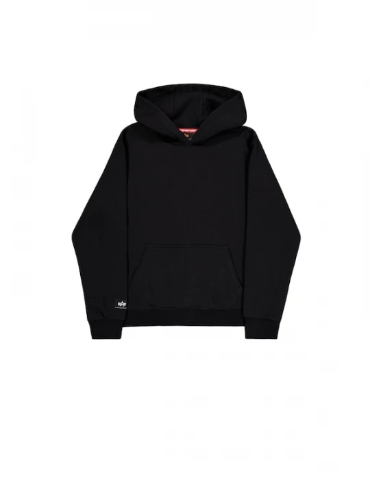 Foto van product ALPHA INDUSTRIES Sweatshirt 'Label' zwart