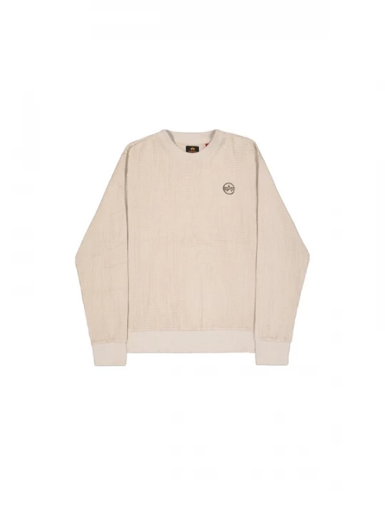 Foto van product ALPHA INDUSTRIES Sweatshirt lichtbeige / zwart