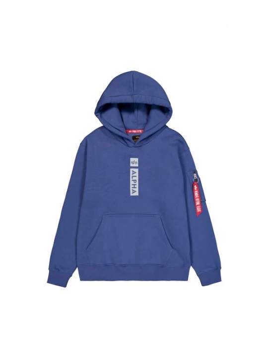 Foto van product ALPHA INDUSTRIES Sweatshirt lichtgrijs / violetblauw / donkerrood