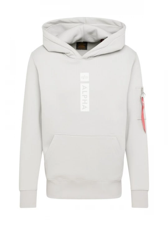 Foto van product ALPHA INDUSTRIES Sweatshirt lichtgrijs / wit