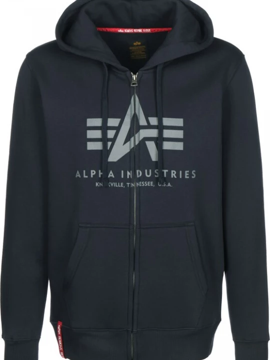 Foto van product ALPHA INDUSTRIES Sweatshirt marine / grijs / rood / wit