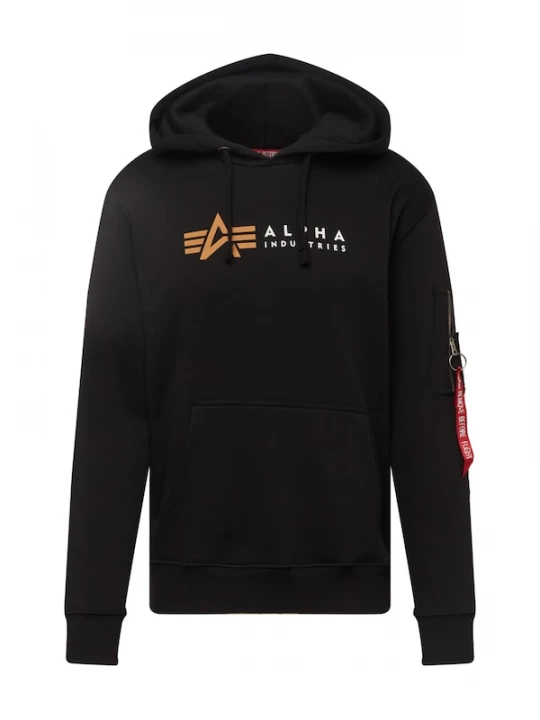Foto van product ALPHA INDUSTRIES Sweatshirt oranje / rood / zwart / wit
