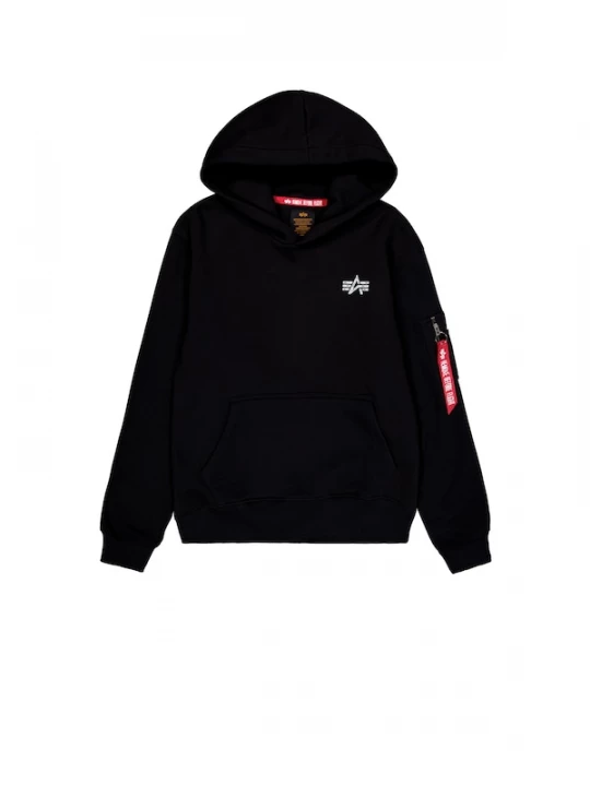 Foto van product ALPHA INDUSTRIES Sweatshirt rood / zwart / wit