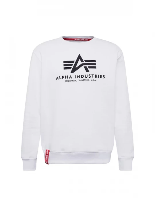 Foto van product ALPHA INDUSTRIES Sweatshirt rood / zwart / wit