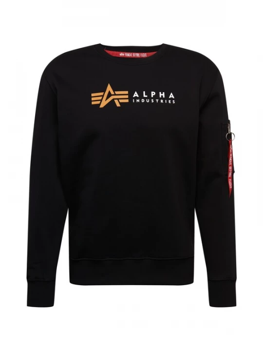 Foto van product ALPHA INDUSTRIES Sweatshirt safraan / rood / zwart / wit