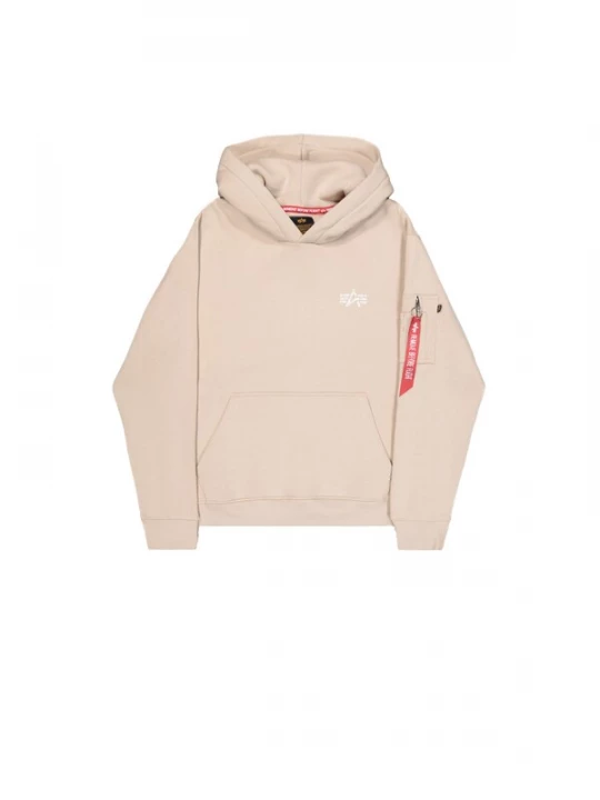 Foto van product ALPHA INDUSTRIES Sweatshirt 'Signature' beige / rood / wit