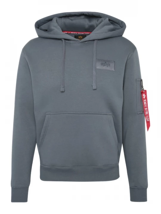 Foto van product ALPHA INDUSTRIES Sweatshirt smoky blue / pasteelgeel / bloedrood / wit