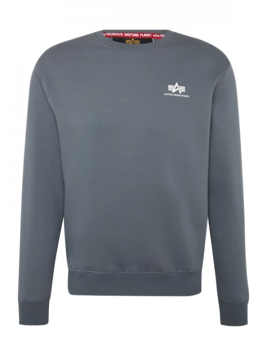Foto van product ALPHA INDUSTRIES Sweatshirt smoky blue / wit