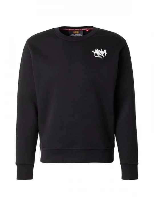 Foto van product ALPHA INDUSTRIES Sweatshirt zwart / wit