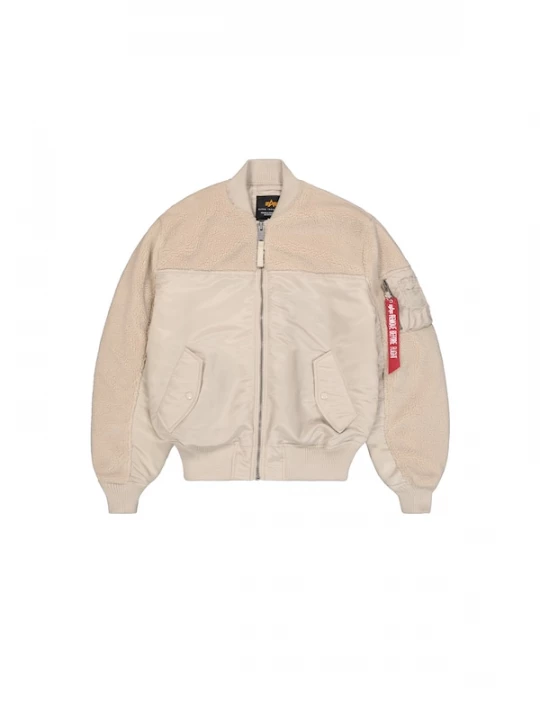 Foto van product ALPHA INDUSTRIES Tussenjas beige / donkergrijs / oranje