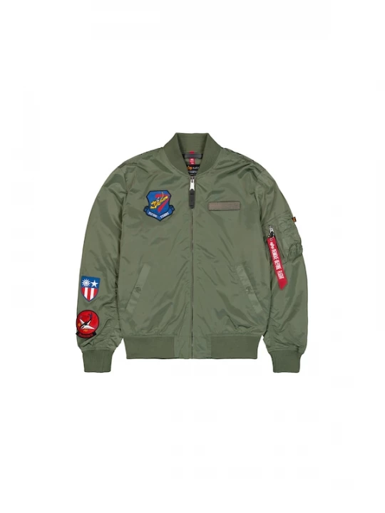 Foto van product ALPHA INDUSTRIES Tussenjas blauw / olijfgroen / rood / wit