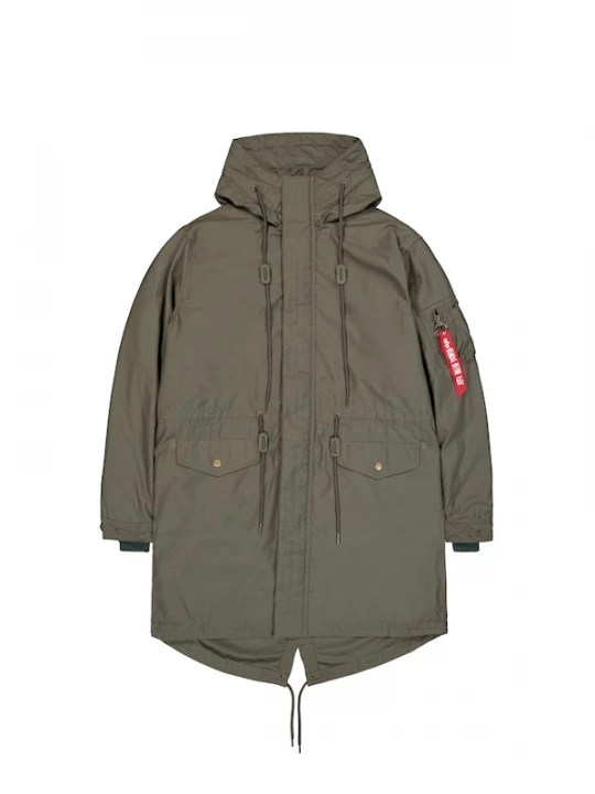 Foto van product ALPHA INDUSTRIES Tussenjas kaki / rood / wit