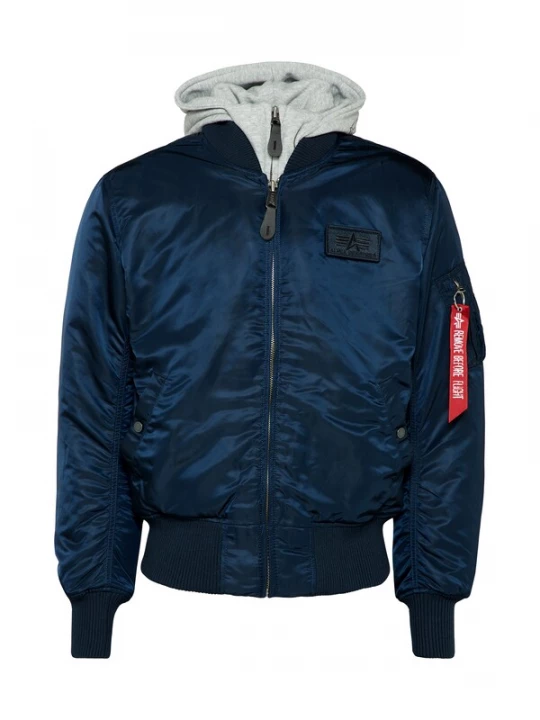 Foto van product ALPHA INDUSTRIES Tussenjas 'MA-1 D-Tec' donkerblauw / lichtgrijs / rood / zwart