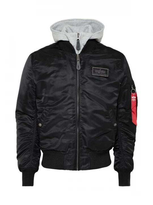 Foto van product ALPHA INDUSTRIES Tussenjas 'MA-1 D-Tec' rood / zwart