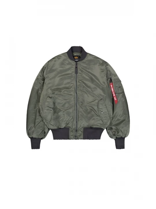 Foto van product ALPHA INDUSTRIES Tussenjas 'MA-1 Distressed' donkergrijs / kaki