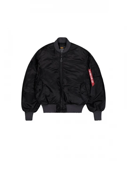 Foto van product ALPHA INDUSTRIES Tussenjas 'MA-1 Distressed' rood / zwart / wit