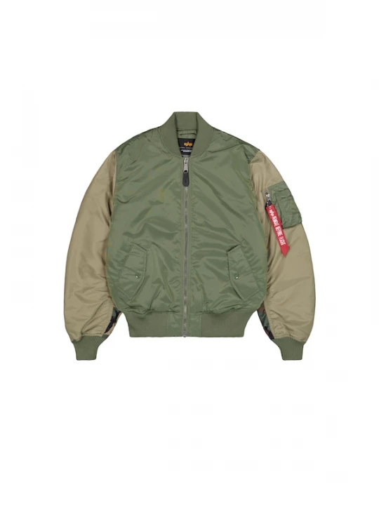 Foto van product ALPHA INDUSTRIES Tussenjas 'MA-1' groen / kaki / olijfgroen