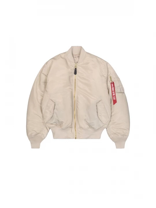 Foto van product ALPHA INDUSTRIES Tussenjas 'MA-1 Heritage' beige / rood