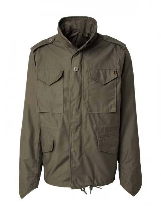 Foto van product ALPHA INDUSTRIES Tussenjas 'Studio M-65' olijfgroen / wit