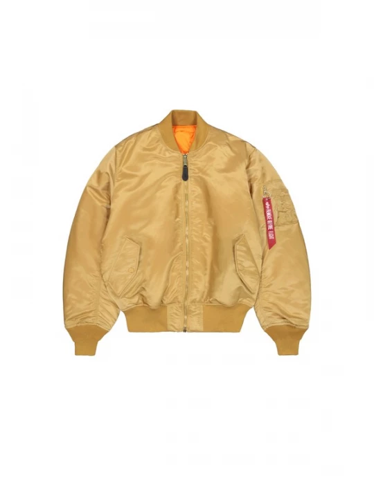 Foto van product ALPHA INDUSTRIES Winterjas 'MA-1 Heritage' goud / oranje / rood
