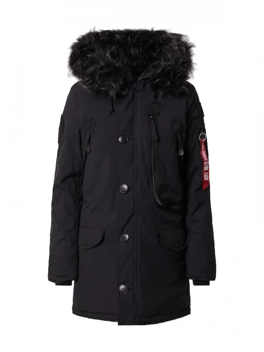 Foto van product ALPHA INDUSTRIES Winterparka 'Polar' zwart