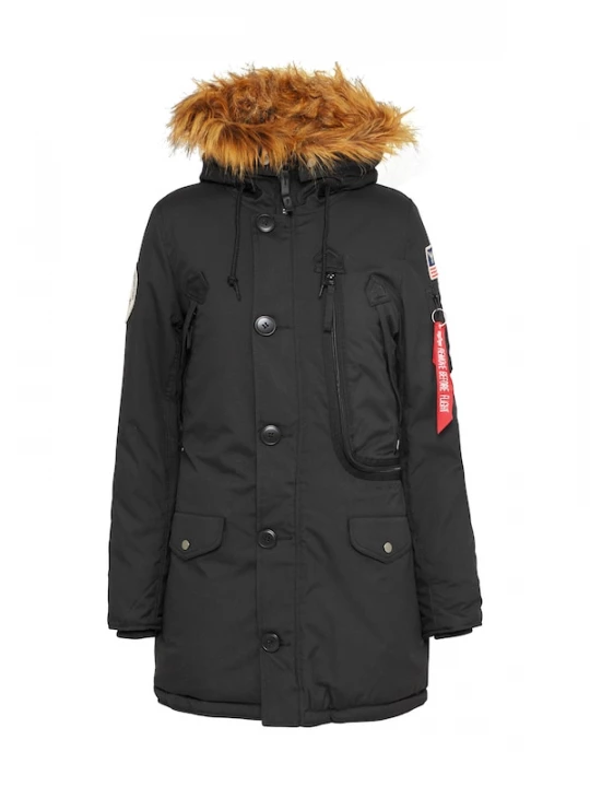 Foto van product ALPHA INDUSTRIES Winterparka 'Polar' zwart