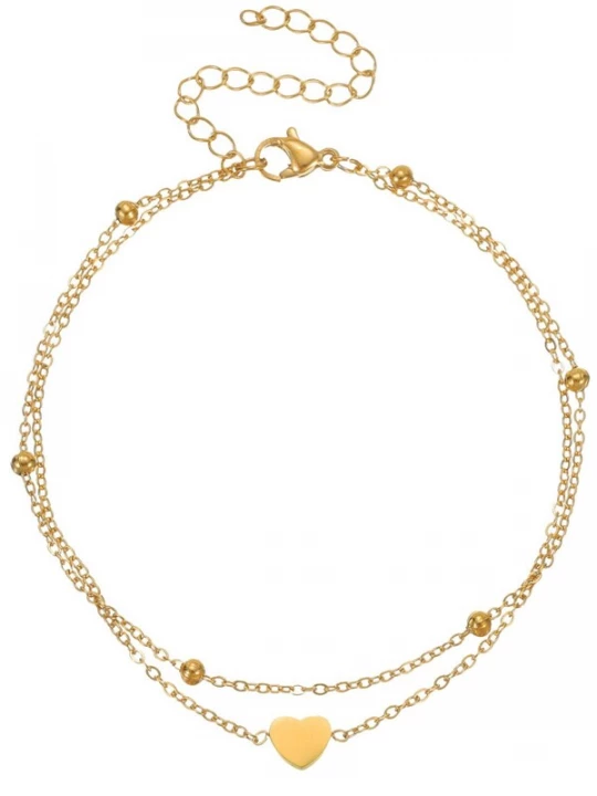 Foto van product Alster Herz Voetsieraden 'Gold Heart' goud