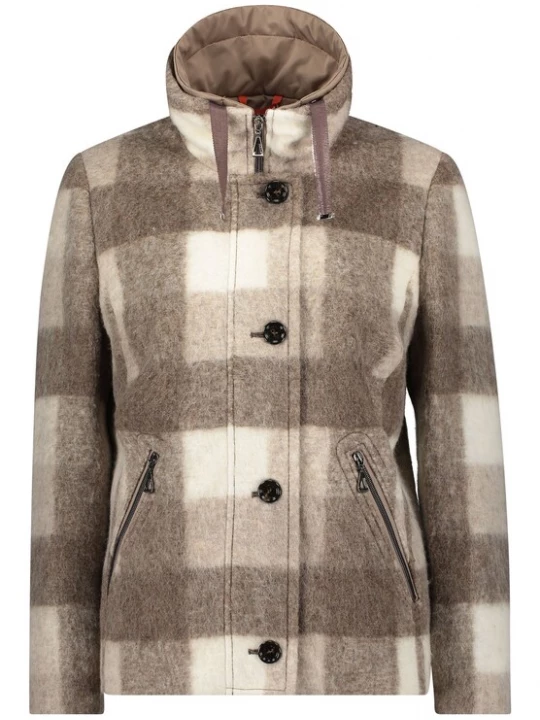 Foto van product Amber & June Tussenjas taupe / aardetinten / greige / wit